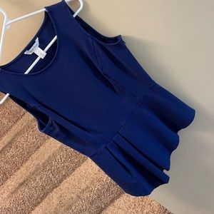 WHBM Asymmetric Peplum Tank